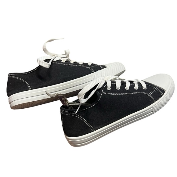 Womens Black and White Sneakers Sz 9 - Picture 5 of 6